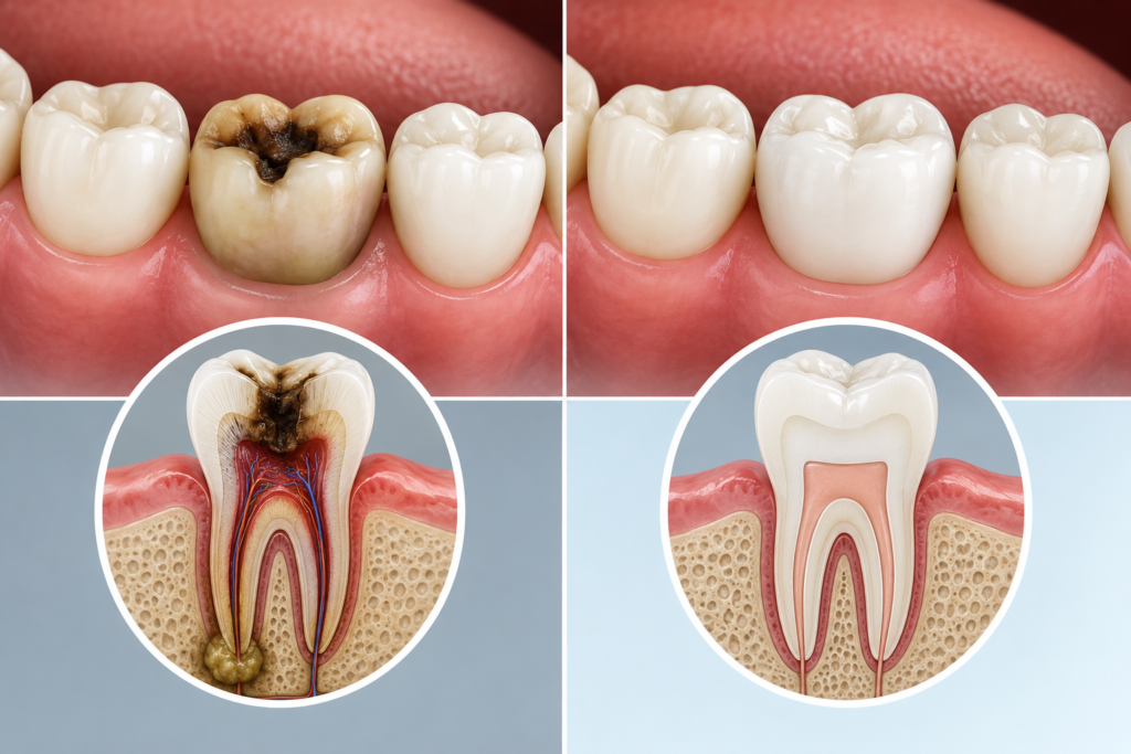before after root canal